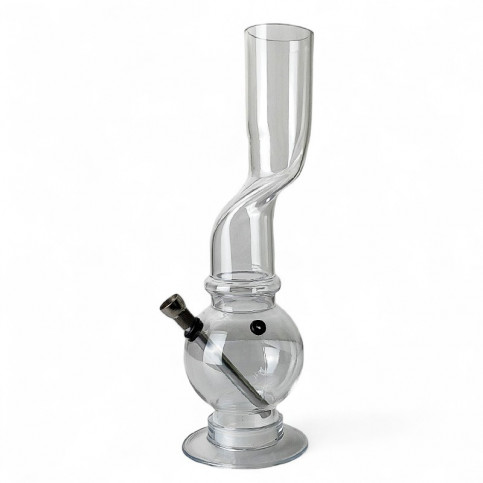 Bong acryl Crooked mix farieb 31cm - pohľad od turba