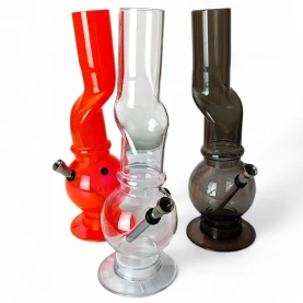 Bong acryl Crooked mix farieb 31cm - mix