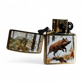 Zapalovač ZIPPO Wild Boar - otvorený