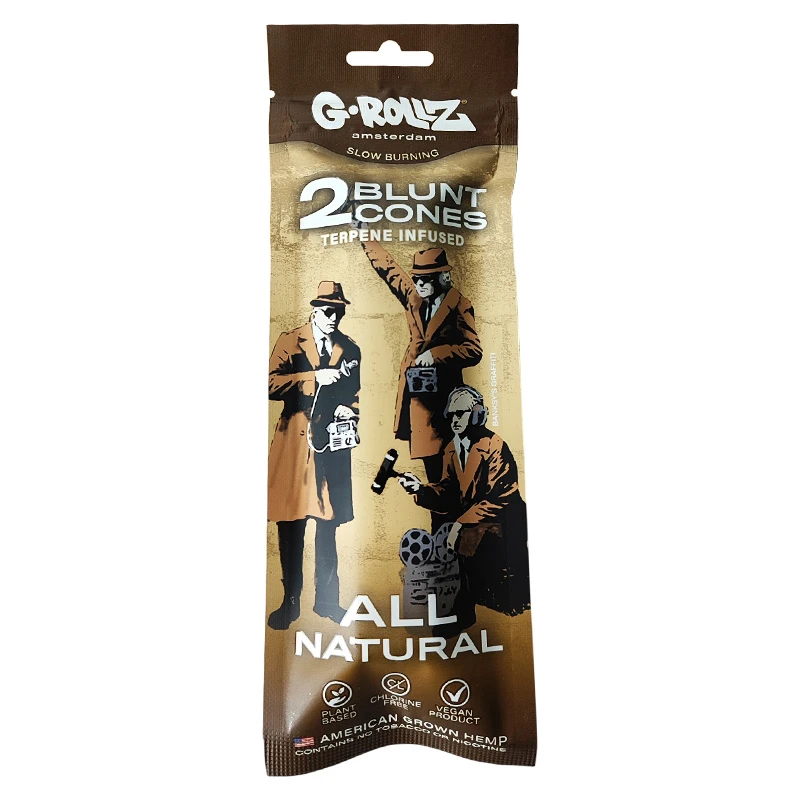 G-Rollz Hemp Cones Banksy All Natural - pack