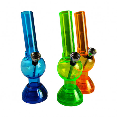 Bong acryl apple s grinderom - mix farieb