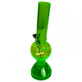 Bong acryl apple s grinderom - pohľad odzadu na turbo
