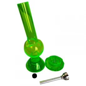 Bong acryl apple s grinderom - pohľad na rozložené bongo