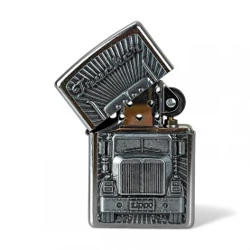 Zapaľovač Zippo Trucker Emblem - polootvorený