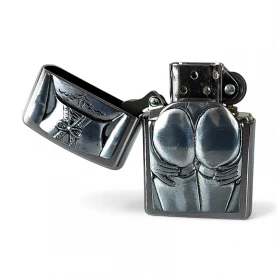 Zapaľovač Zippo Stocking Girl - otvorený