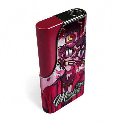 Tryskový zapaľovač Monkey King - Pink - pohľad zhora