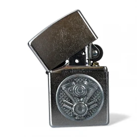 Zapaľovač Zippo Motor Emblem - polootvorený