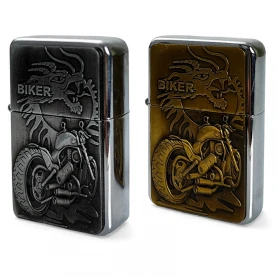Benzínový zapaľovač Eagle & Bikers - mix