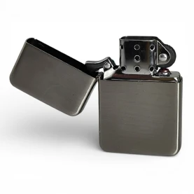 Benzínový zapaľovač perleť - otvorený