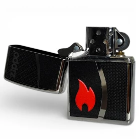 Zapalovač ZIPPO Zippo and Flame - otvorený
