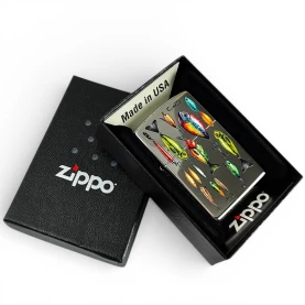 Zapalovač ZIPPO Fishing Hooks Design - v krabičke