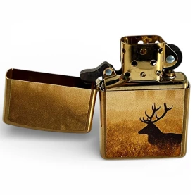 Zapalovač ZIPPO Deer in Mist - otvorený
