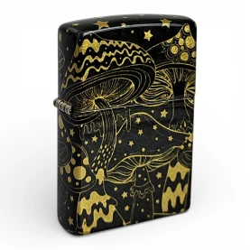 Zapalovač ZIPPO Mushroom Drift Design - zatvorený