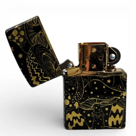 Zapalovač ZIPPO Mushroom Drift Design - otvorený