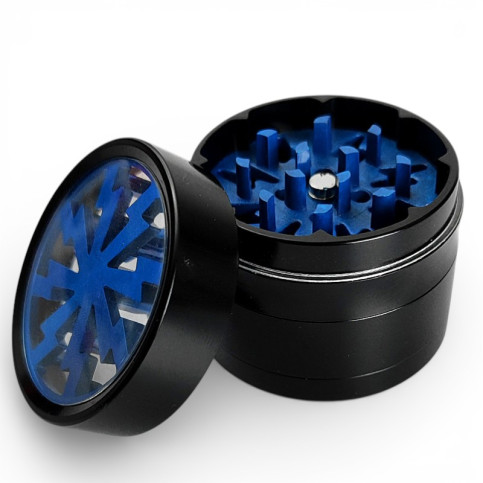 Grinder drvička Thor modrá - položená vrchná časť drvičky