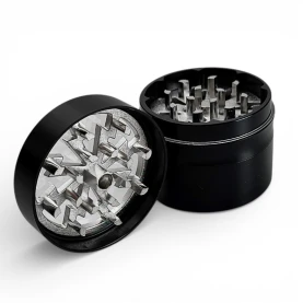 Grinder drvička Thor - Strieborná - pohľad na zuby