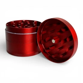 Grinder drvička Alumini 50mm červená - pohľad na zuby