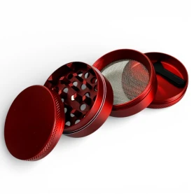 Grinder drvička Alumini 50mm červená - rozložená