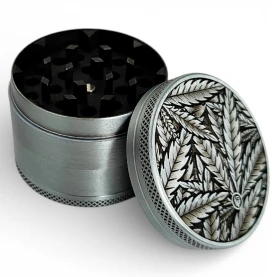Grinder drvička 50mm/4 Silver Leaves 33 - spredu