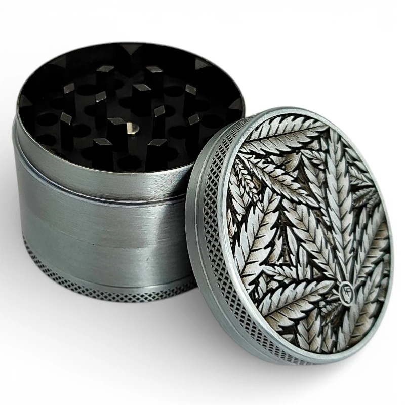 Grinder drvička 50mm/4 Silver Leaves 33 - spredu