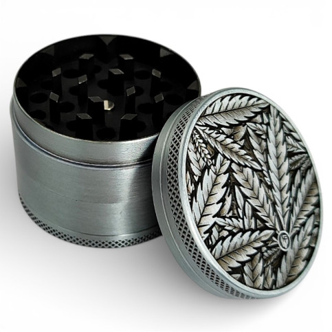 Grinder drvička 50mm/4 Silver Leaves 33 - spredu