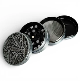 Grinder drvička 50mm/4 Silver Leaves 33 - rozložená
