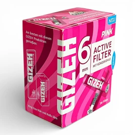 Gizeh Uhlíkové filtre Pink 6mm/34ks - krabička