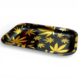 Roll TraY Gold Leaves - zboku