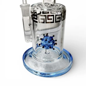 Bong sklo Blaze Virus Omicron Blue - pohľad na difúzor