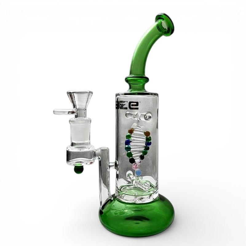 Bong sklo Blaze DNA green - pohľad zboku