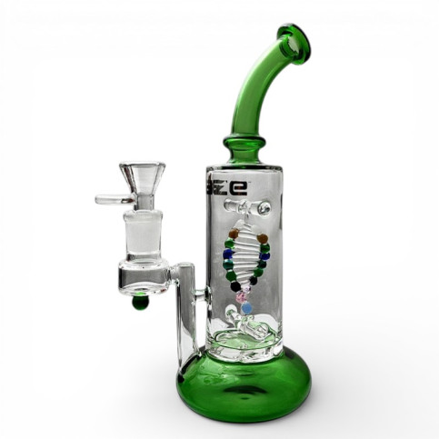 Bong sklo Blaze DNA green - pohľad zboku