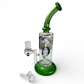 Bong sklo Blaze DNA green - pohľad na vybratý kotol