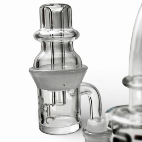 Black Leaf Quartz Banger Carb Cap NS14 - na bongu