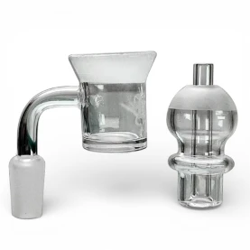 Black Leaf Quartz Banger Carb Cap NS14 - pohľad spredu