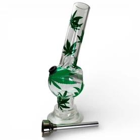 Bong acryl mini neon Apple s obrázkom - rozložené