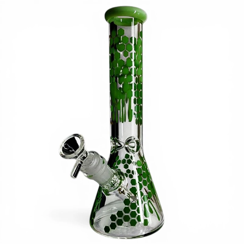 Sklenené bongo Phoenix Honey - Zelené