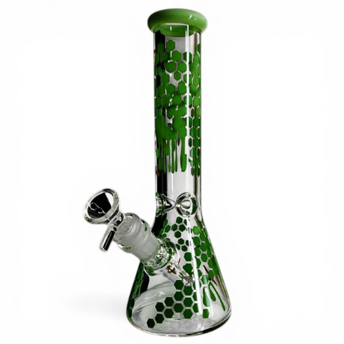 Sklenené bongo Phoenix Honey - Zelené