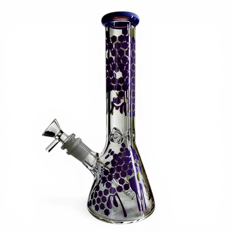 Sklenené bongo Phoenix Honey - Fialové