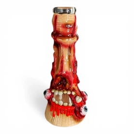 Sklenené bongo Phoenix Art Monster - odzadu