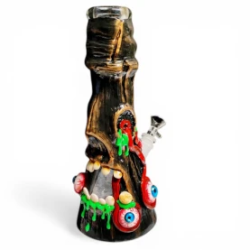 Sklenené bongo Phoenix Art Monster - Dark - z kraja