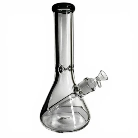 Sklenené bongo - Black Top