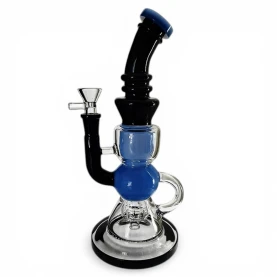 Sklenené bongo Phoenix Tea Pot - farebné - zboku