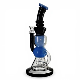 Sklenené bongo Phoenix Tea Pot - farebné - odzadu