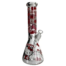 Sklenené bongo Phoenix - Hello Kitty - odzadu