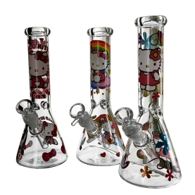 Sklenené bongo Phoenix - Hello Kitty -  mxi farieb