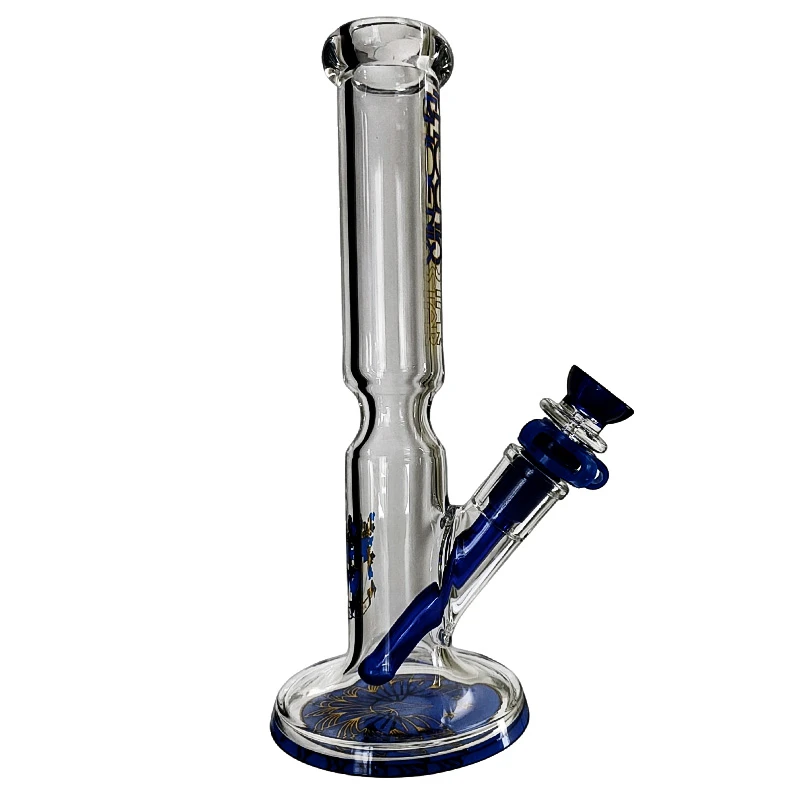 Sklenené bongo Phoenix NS14 - Modré - zboku