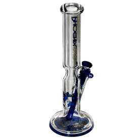 Sklenené bongo Phoenix NS14 - Modré - odzadu