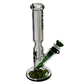 Sklenené bongo Phoenix NS14 - Zelené - zboku