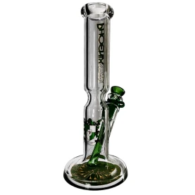 Sklenené bongo Phoenix NS14 - Zelené - odzadu