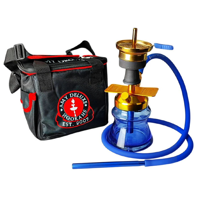 Vodná fajka AMY Deluxe ALU Sphere Bag - Blue